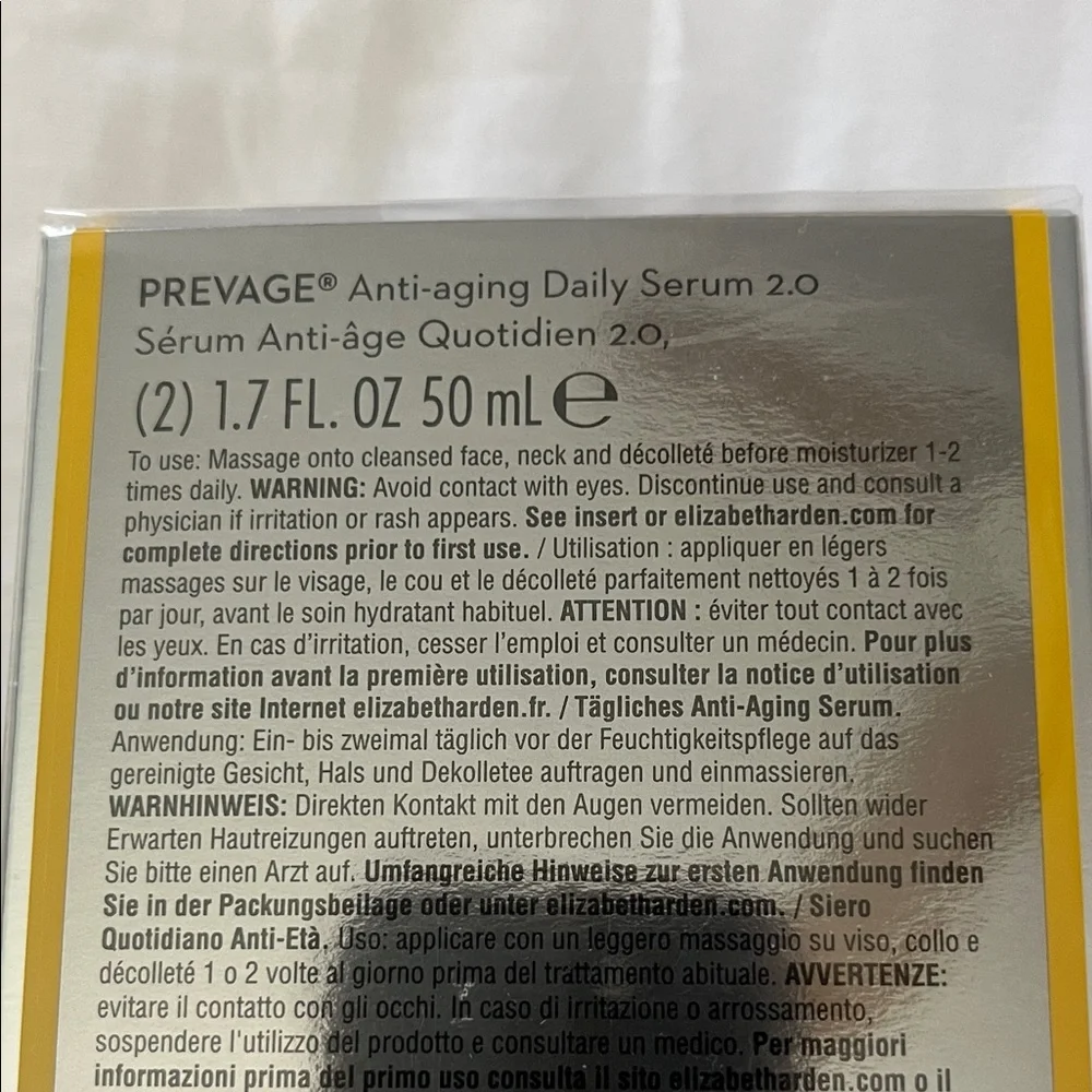 Elizabeth Arden Prevage 2.0 Anti-Aging Serum - two 50mL bottles - Picture 5 of 5